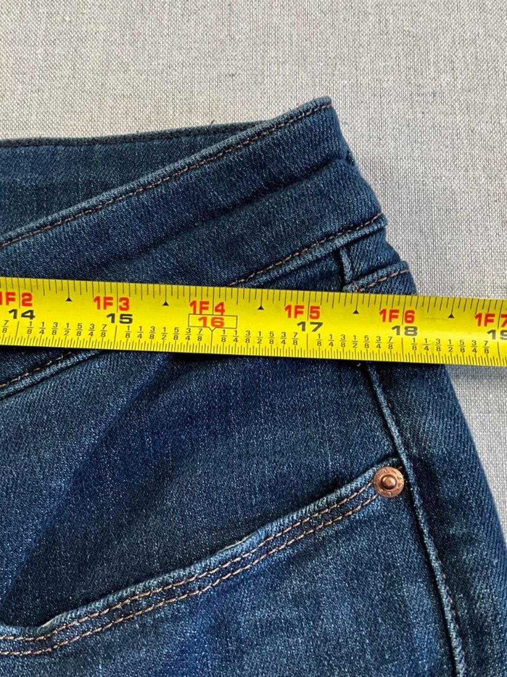 Womens Levi Strauss Signature Dark Wash Western Rodeo Bootcut Jeans(16M W33 L32 - Picture 5 of 10